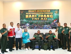 Pangdam XXI/Radin Inten Donor Darah pada Bhakti Kesehatan Hari Juang TNI AD 2025