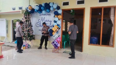 Polsek Bumi Agung Pastikan Ibadah Natal 2025 di GBI Pisang Baru Berlangsung Aman dan Khidmat