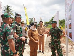 Danrem 043/Gatam Dampingi Pangdam XXI/Radin Inten Kunjungan Kerja ke Wikayah Kodim 0429/Lampung Timur