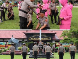 Awal Tahun 2026, Puluhan Personel Polres Lampung Barat Resmi Sandang Pangkat Baru