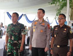 Danrem 043/Gatam Hadiri Panen Raya dan Pengumuman Swasembada Pangan Nasional