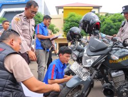 Ratusan Armada Diperiksa, Polresta Bandar Lampung Pastikan Kendaraan Dinas Siap Operasi
