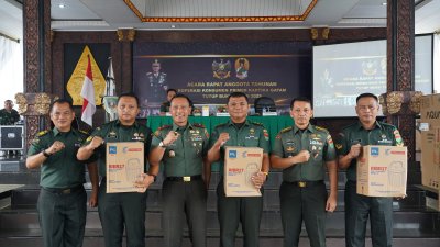 Korem 043/Gatam Gelar RAT Ke-50 Koperasi Konsumen Primer Kartika Garuda Hitam