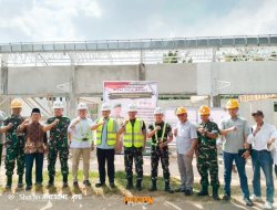 Wabup Pesawaran Bersama Danrem 043/Gatam Tinjau Progres Pembangunan KDMP Desa Sukaraja