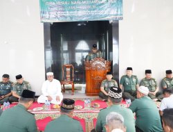Isra Mi’raj di Makorem 043/Garuda Hitam Berlangsung Penuh Khidmat
