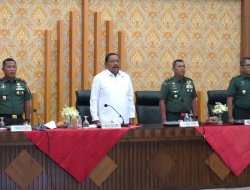 Perkuat Sinergi, Kasdam XXI/Radin Inten Bersama Kapoksahli Audiensi di Kantor Gubernur Bengkulu