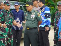Kasdam XXI/Radin Inten Tinjau Lahan Register Way Pisang untuk Pembangunan Rindam