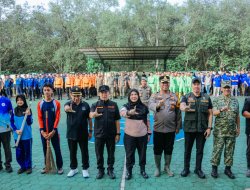 Pemprov Lampung dan Pemkot Bandar Lampung Laksanakan Aksi Bersih Serentak di Pulau Pasaran