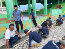 Sambut Ramadhan, Kalapas Narkotika Bandar Lampung Turun Langsung Pimpin Kerja Bakti di Masjid Nurul Huda Way Huwi