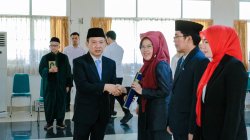 Sekdaprov Marindo Kurniawan Lantik dan Mengambil Sumpah Jabatan 4 Pejabat Administrator di Lingkungan Pemprov Lampung