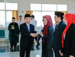 Sekdaprov Marindo Kurniawan Lantik dan Mengambil Sumpah Jabatan 4 Pejabat Administrator di Lingkungan Pemprov Lampung