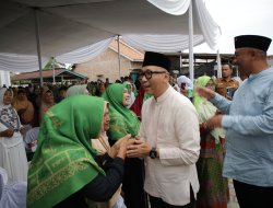 Gubernur Rahmat Mirzani Djausal dan Ibu Purnama Wulan Sari Gelar Safari Ramadan di Lampung Tengah