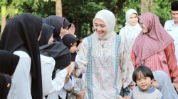 Wagub Jihan Nurlela Safari Ramadan dan Buka Puasa Bersama Anak-Anak Panti Asuhan di Agropark PKK Lampung Selatan