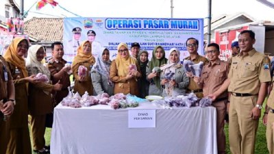 Pemkab Lampung Selatan Gelar Bazar Sembako Ramadhan, Harga Lebih Terjangkau dan Diserbu Warga