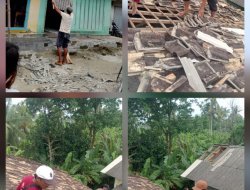 Angin Puting Beliung Terjang Desa Legundi, 32 Rumah di Dusun 01 Rusak