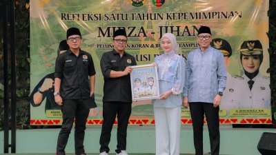 Mirza–Jihan Hadiri Peluncuran Koran IJP dan Buku Refleksi Satu Tahun Kepemimpinan