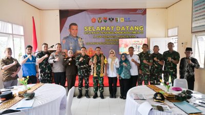 Bupati Nanda Dampingi Wasev Panglima TNI Tinjau TMMD Ke-127 Kodim 0421/Lampung Selatan