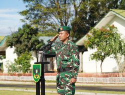 Korem  043/Gatam Gelar Upacara Bulanan dan Kerangkatan Prajurit dan PNS Yang Melaksanakan Cuti