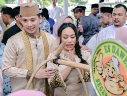 Halalbihalal di Lamban Rakyat Jadi Berkah UMKM, Dagangan Ludes Diborong dan Dibagikan Gratis