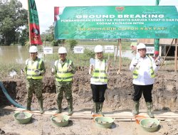 Danrem 043/Gatam Hadiri Ground Breaking Jembatan Garuda, Dorong Peningkatan Ekonomi Warga Lamtim