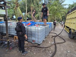 Gegana Brimob Polda Lampung Back Up Ungkap Kasus BBM Ilegal, 203 Ribu Liter Diamankan
