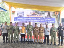 Danrem 043/Gatam Sambut Kunker Pangdam XXI/RI  ke Unit Pengelola Irigasi (UPI) Way Rarem Lampung Utara