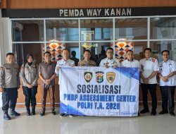 Kabag Binkar Biro SDM Polda Lampung Gelar Sosialisasi PNBP Assessment Center Polri di Pemda Way Kanan