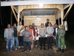 Polres Way Kanan Sambangi Pos Kamling, Ajak Warga Aktif Jaga Kamtibmas di Umpu Bhakti