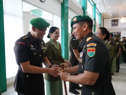 Danrem 043/Gatam Hadiri Tradisi Satuan dan Sertijab Pejabat Kodam XXI/RI