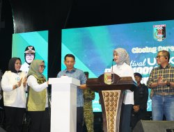 Danrem 043/Gatam Hadiri Closing Ceremony Festival UMKM dan Pasar 1001 Malam HUT Ke-27 Lampung Timur