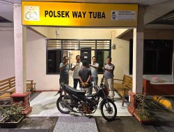 Diduga Curi Motor, Pria Asal Tulang Bawang Diamankan Polsek Way Tuba
