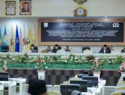 Sekdaprov Marindo Kurniawan Hadiri Rapat Paripurna DPRD terkait Perubahan Program Pembentukan Peraturan Daerah Provinsi Lampung Tahun 2026