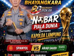 Pererat Kebersamaan, Kapolda Lampung Ajak Warga Nobar Arab Saudi vs Spanyol Malam Ini