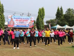 Sambut Hari Bhayangkara ke-80, Polres Way Kanan Gelar Olahraga Bersama dan Dukung Ketahanan Pangan
