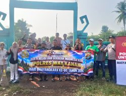 Sambut Hari Bhayangkara ke 80 ,Polsek Baradatu Gelar Bakti Religi di Taman Makam Veteran