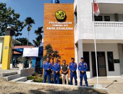 Polairud Polres Lampung Selatan Pantau Aktivitas Gunung Anak Krakatau, Warga Diimbau Tak Percaya Hoaks