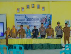 Sinergi Bersama Instansi Terkait, Polisi Hadiri Sosialisasi Pra-MPLS di SMKN 1 Negara Batin