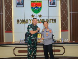 Kapolda Lampung Sambangi Pangdam XXI/Radin Inten, Perkuat Sinergi TNI-Polri Jaga Kondusivitas Daerah