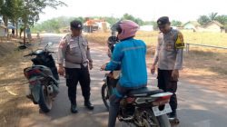 Jaga Kondusifitas Wilayah, Polsek Negara Batin Sisir Area Rawan Kriminalitas