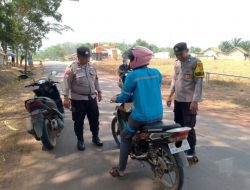 Jaga Kondusifitas Wilayah, Polsek Negara Batin Sisir Area Rawan Kriminalitas
