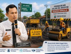 Pemkab Lampung Selatan Mulai Benahi Jalan RA Basyid, Ruas Strategis Jati Agung Segera Dipoles Demi Keselamatan Pengguna Jalan