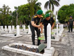 Danrem 043/Gatam Hadiri Ziarah Dan Bakti Kesehatan HUT Ke-1 Kodam XXI/Radin Inten