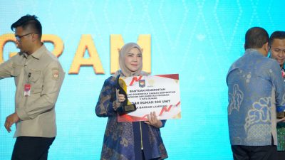 Sukseskan Program 3 juta rumah, Pemkot Bandar Lampung Kembali Raih Penghargaan
