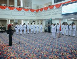 Pemprov Lampung Kukuhkan Pasukan Pengibar Bendera Pusaka Provinsi Lampung Tahun 2026 yang akan Bertugas pada Upacara HUT RI ke-81
