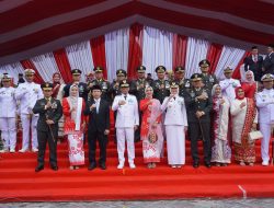 Danrem 043/Gatam Hadiri Upacara HUT Ke-81 RI Tingkat Provinsi Lampung, Teguhkan Komitmen TNI untuk Indonesia Berdaulat, Adil, dan Makmur