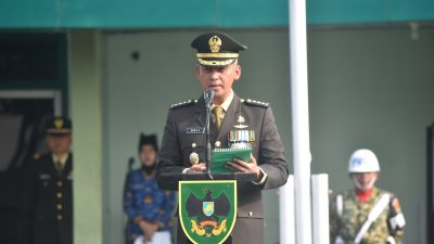 Korem 043/Gatam Khidmat Upacara HUT Ke-81 RI, Teguhkan Semangat “Indonesia Berdaulat, Adil, dan Makmur