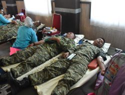 Setetes Darah, Sejuta Harapan, Korem 043/Gatam Gelar Donor Darah Sambut HUT Ke-79