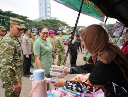 Korem 043/Gatam ikut bazar murah HUT ke-81 TNI di Bandar Lampung