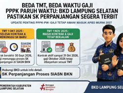 Beda TMT, Beda Waktu Gaji PPPK Paruh Waktu di Lampung Selatan, BKD Kejar SK Perpanjangan Segera Terbit