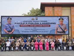 Sertijab Kapolda Lampung, Danrem 043/Gatam Tegaskan Sinergi TNI-Polri Kunci Jaga Keamanan